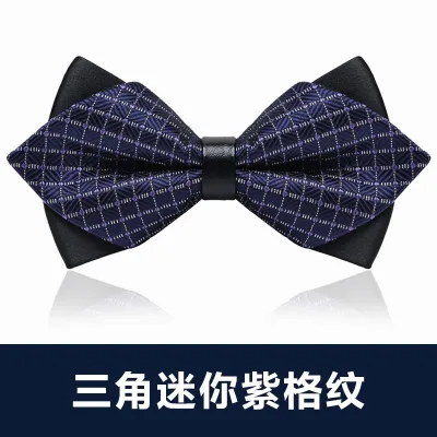 Men Simple British Style Business Dress Bow Tie