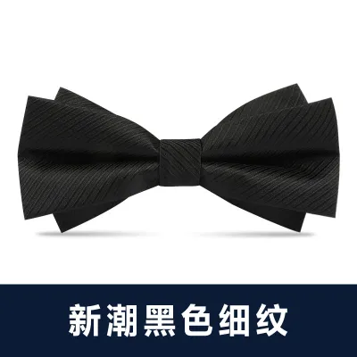 Men Simple British Style Business Dress Bow Tie