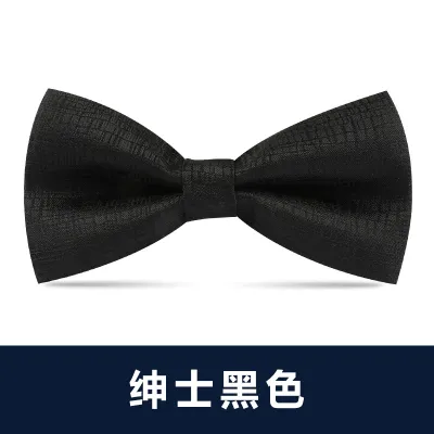 Men Simple British Style Business Dress Bow Tie