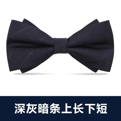 Men Simple British Style Business Dress Bow Tie