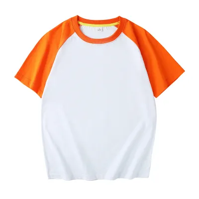Women Summer 100% Cotton Raglan Crew Neck Short-Sleeved T-Shirt Customizable