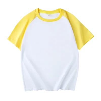Women Summer 100% Cotton Raglan Crew Neck Short-Sleeved T-Shirt Customizable