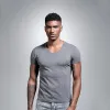 V-Neck-Deep Flower Grey