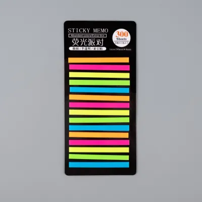 Minimalist Fine Transparent Multicolor PET Post It Notes 20 Pages Stationery Notebooks