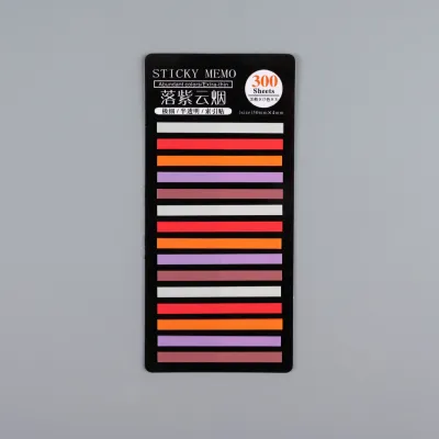 Minimalist Fine Transparent Multicolor PET Post It Notes 20 Pages Stationery Notebooks