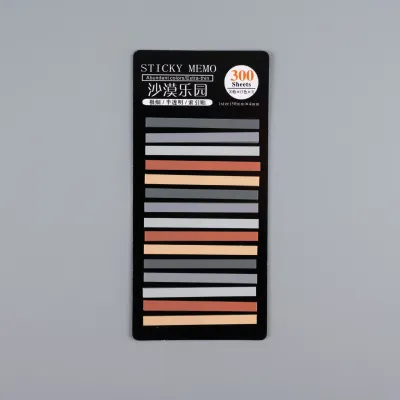 Minimalist Fine Transparent Multicolor PET Post It Notes 20 Pages Stationery Notebooks