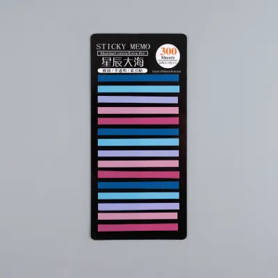 Minimalist Fine Transparent Multicolor PET Post It Notes 20 Pages Stationery Notebooks