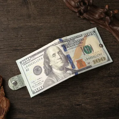 Creative Printed Canvas Wallet for Men with Cotton Lining