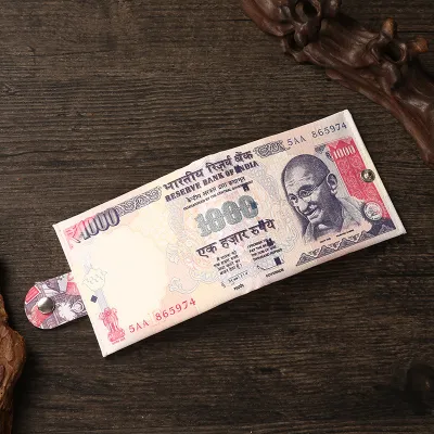 Creative Printed Canvas Wallet for Men with Cotton Lining