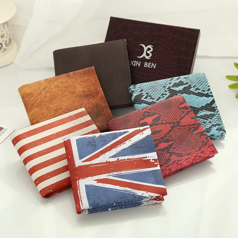Retro Creative Printed PU Leather Wallet