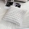 Square Khaki Rabbit Hair Square 45X45