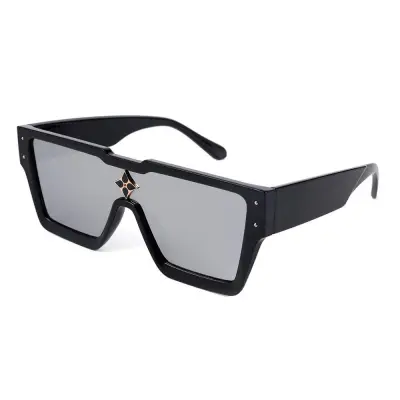Women Fashion Large Square Sunglasses with TR Metal and Copper Alloy Frame