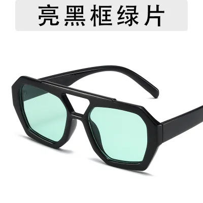 Fashion Multilateral Leopard Sunglasses With PC Frame