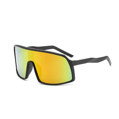 Fashion One-Part Outdoor Sports Square Frame PC Sunglasses