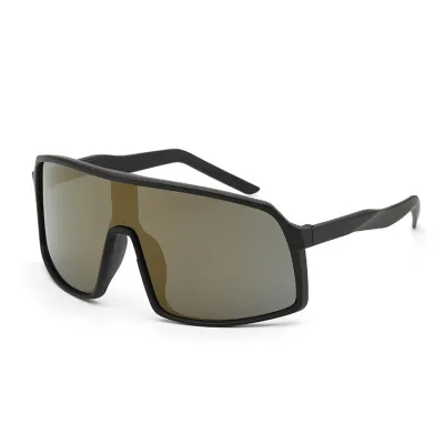 Fashion One-Part Outdoor Sports Square Frame PC Sunglasses