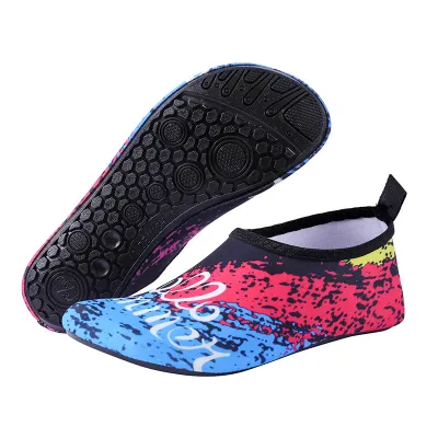 Outdoor Resort Beach Swimming Unisex Soft Bottom Wading Shoes TPR Lycra Low Top