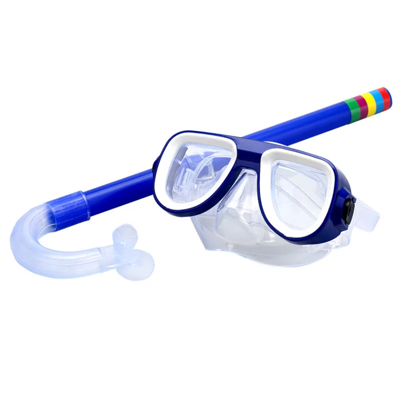 Children Snorkeling Swimming Diving Goggles Suction Hose Set