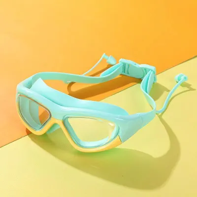 Children Fashion Color Anti-Fog Silicone Swimming Goggles