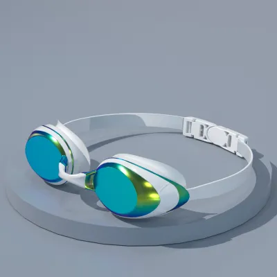 Adult Swimming HD Anti-Fog Waterproof Flat Transparent Swimming Goggles