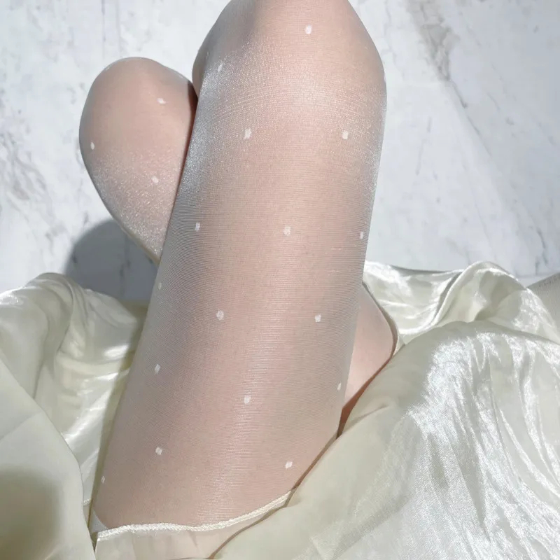 Women Fashion Sexy Polo Dot Lace Pantyhose