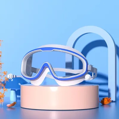 Children Swimming Large Frame Waterproof Anti-Fog Goggles