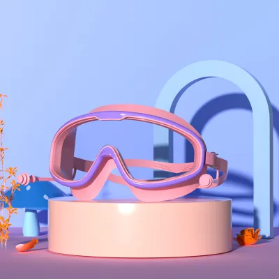 Children Swimming Large Frame Waterproof Anti-Fog Goggles