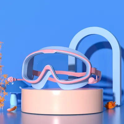 Children Swimming Large Frame Waterproof Anti-Fog Goggles