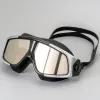 Medium Black Edge Silver Plated