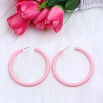 Fashion Personality Circle Geometric Acrylic Earrings