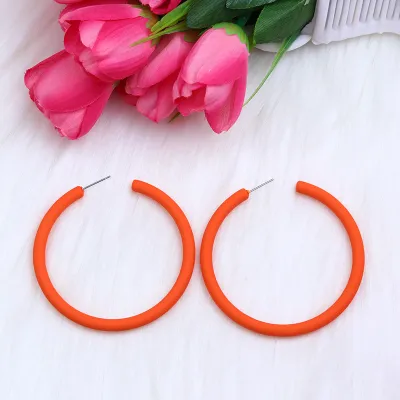 Fashion Personality Circle Geometric Acrylic Earrings