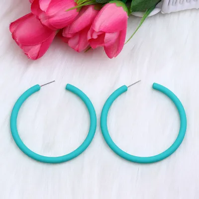 Fashion Personality Circle Geometric Acrylic Earrings