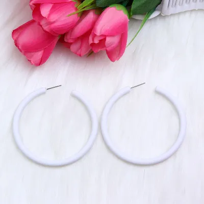 Fashion Personality Circle Geometric Acrylic Earrings