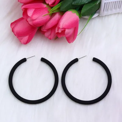 Fashion Personality Circle Geometric Acrylic Earrings