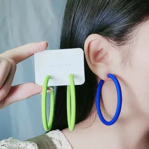 Fashion Personality Circle Geometric Acrylic Earrings