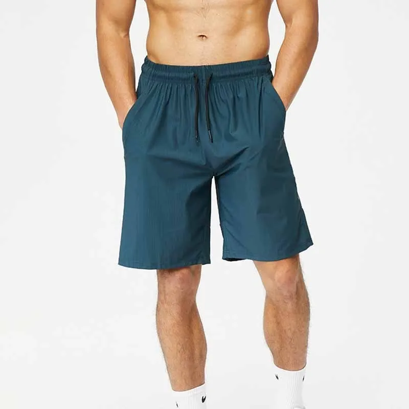 Men Summer Sports Quick Dry Solid Color Casual Shorts