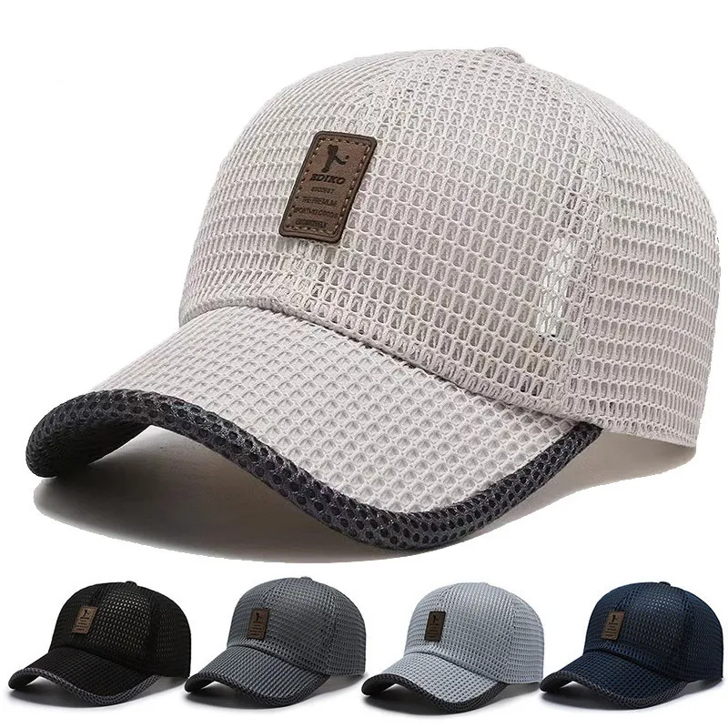 Simple Neutral Mesh Breathable Dome Cap