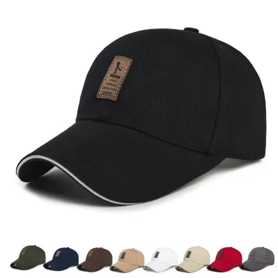 Simple Neutral Solid Color Outdoor Sunshade Labeling Cap