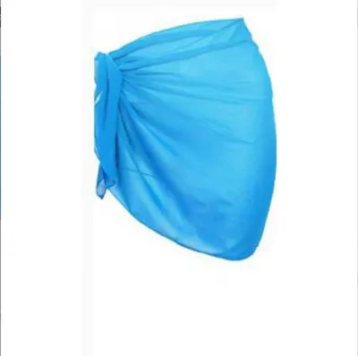 Women Chiffon Lace-Up Shawl Swimwear Cover-Ups
