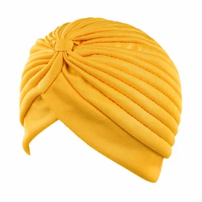 Women's Simple Solid Color Double-Layer Elastic Baotou Hat