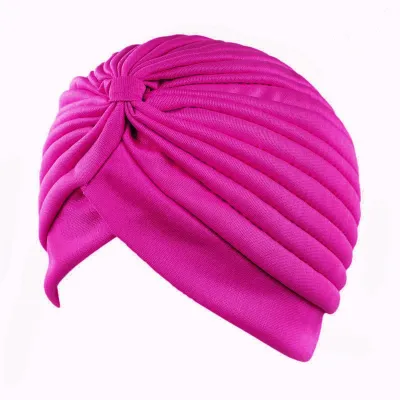 Women's Simple Solid Color Double-Layer Elastic Baotou Hat