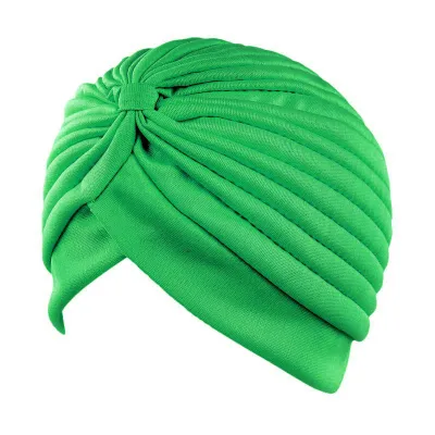 Women's Simple Solid Color Double-Layer Elastic Baotou Hat