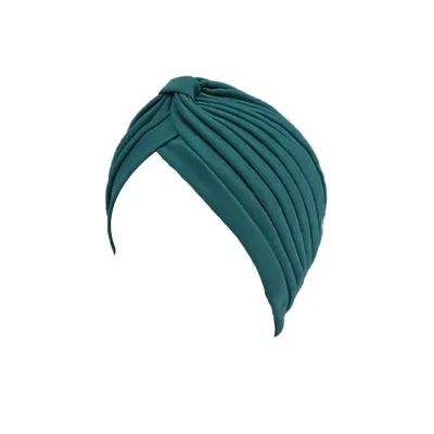 Women's Simple Solid Color Double-Layer Elastic Baotou Hat