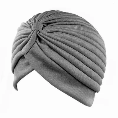 Women's Simple Solid Color Double-Layer Elastic Baotou Hat
