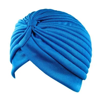 Women's Simple Solid Color Double-Layer Elastic Baotou Hat