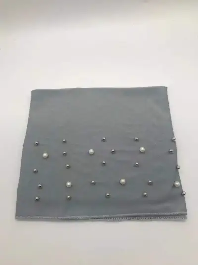 Women's Fashion Solid Color Pearl Towel Hat