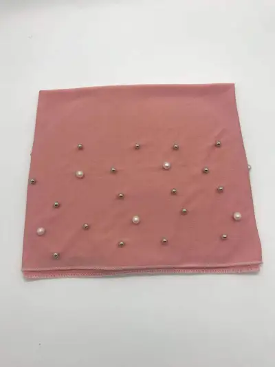 Women's Fashion Solid Color Pearl Towel Hat