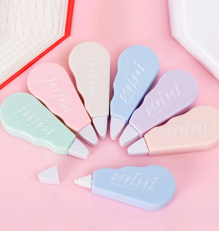 Creative Multi-Function Mini Correction Tape Plastic Macaron Candy Transparent