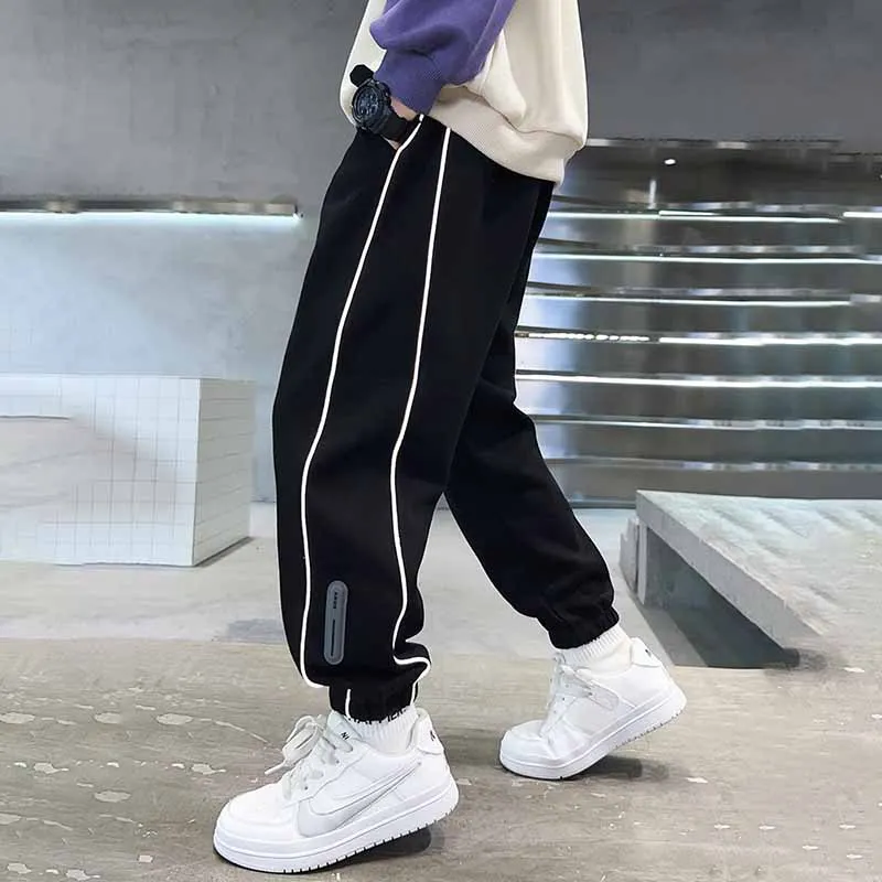 Kids Toddler Boys Spring Autumn Fashion Casual Stripe Jogger Pants