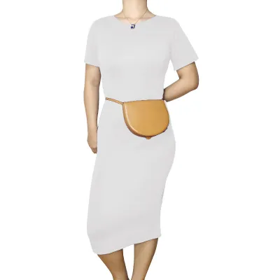 Women Casual Basic Short Sleeve Midi Dress
