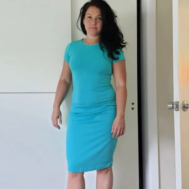 Women Casual Basic Short Sleeve Midi Dress
